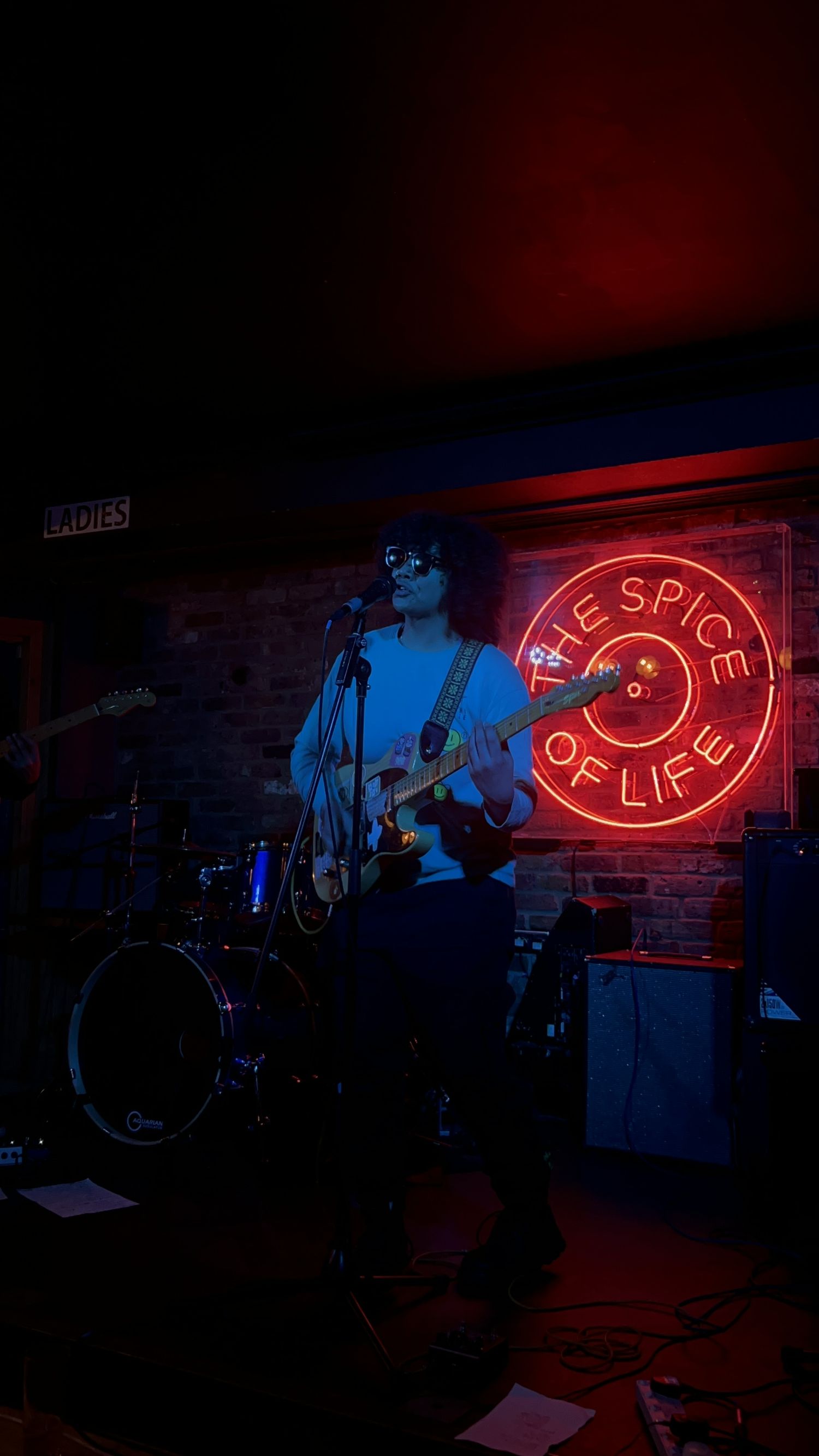 Artist on stage